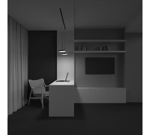 Трековый магнитный светильник Maytoni Plato TR123-2-15W4K-B