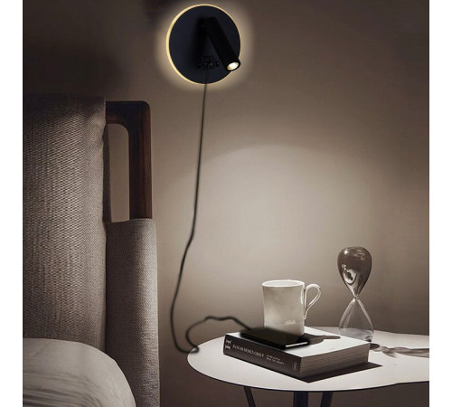 Спот Reluce 86203-9.2-001KT LED12W+USB BK