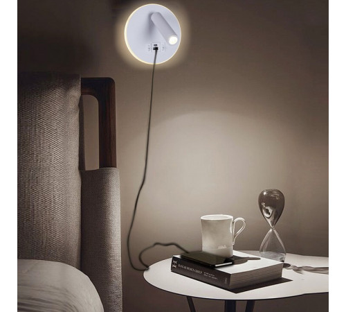 Спот Reluce 86203-9.2-001KT LED12W+USB WT Спот Reluce 86203-9.2-001KT LED12W+USB WT
