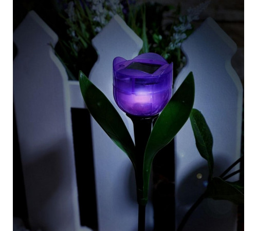 Светильник на солнечных батареях (UL-00004278) Uniel Promo USL-C-453/PT305 Purple Tulip