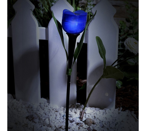 Светильник на солнечных батареях (UL-00004279) Uniel Promo USL-C-454/PT305 Blue Tulip Светильник на солнечных батареях (UL-00004279) Uniel Promo USL-C-454/PT305 Blue Tulip