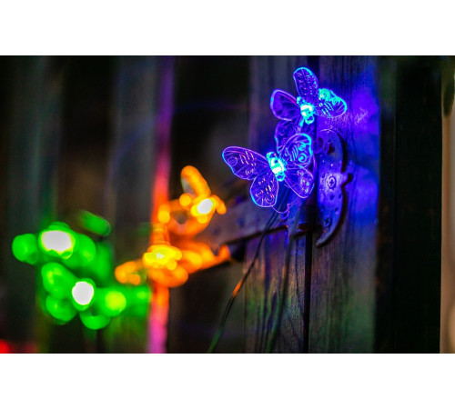 Гирлянда на солнечных батареях (UL-00006557) Uniel Бабочки USL-S-129/PT4000 Butterflies