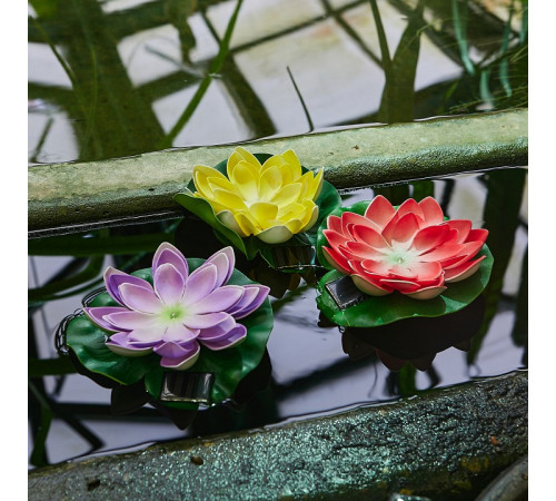 Светильник на солнечной батарее Uniel USL-S-827/PT060 YELLOW WATERLILY UL-00011600 Светильник на солнечной батарее Uniel USL-S-827/PT060 YELLOW WATERLILY UL-00011600