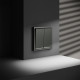 Выключатель двухклавишный с подсветкой Voltum S70 VLS020206