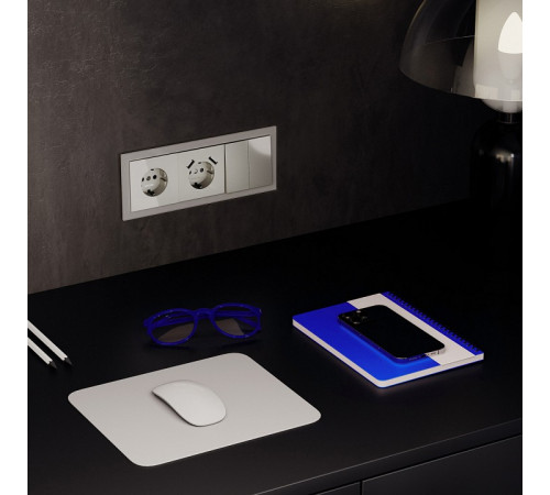 Розетка с USB, А+А Voltum S70 VLS040404