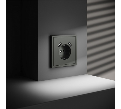 Розетка с USB, А+А Voltum S70 VLS040406