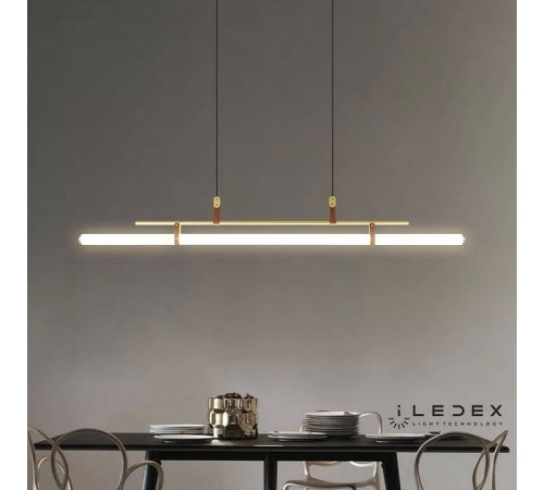 Подвесной светильник iLedex Zoom 9498P-46W-3000K GL-BR-WH