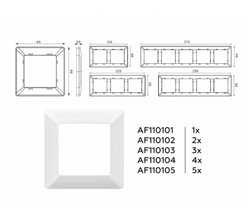 Рамка двухместная Ambrella Volt Line AF110102 Рамка двухместная Ambrella Volt Line AF110102
