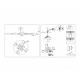 Люстра на штанге Ambrella Light Linetech Comfort FL516338