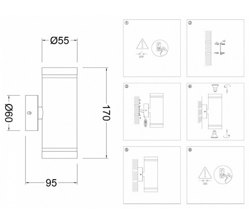 Настенный светильник Ambrella Light Wallers FW2488 Настенный светильник Ambrella Light Wallers FW2488