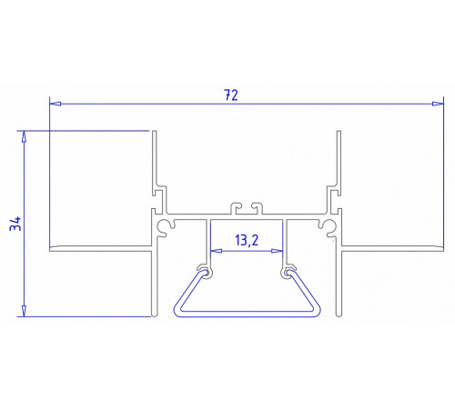 Алюминиевый профиль Ambrella Light Alum Profile GP4000AL Алюминиевый профиль Ambrella Light Alum Profile GP4000AL