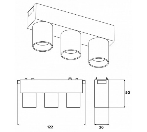 Трековый магнитный светильник Ambrella Light Track System GV1504 Трековый магнитный светильник Ambrella Light Track System GV1504
