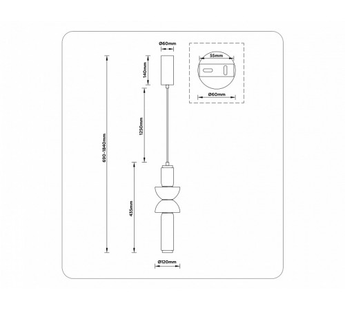 Подвесной светильник Ambrella Light High Light Modern LH11021