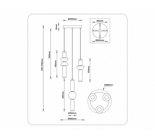 Подвесной светильник Ambrella Light High Light Modern LH11026