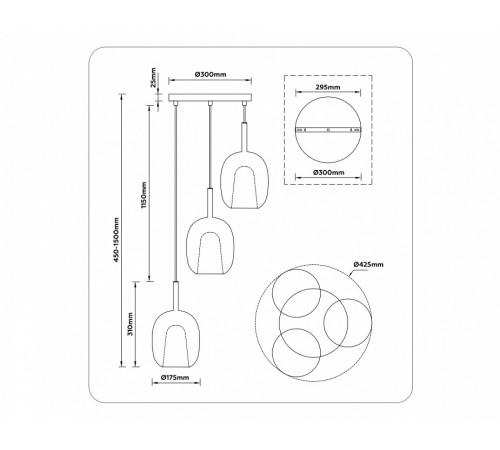 Подвесной светильник Ambrella Light High Light Modern LH11156 Подвесной светильник Ambrella Light High Light Modern LH11156