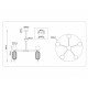 Люстра на штанге Ambrella Light High Light Ceramo Modern LH53104