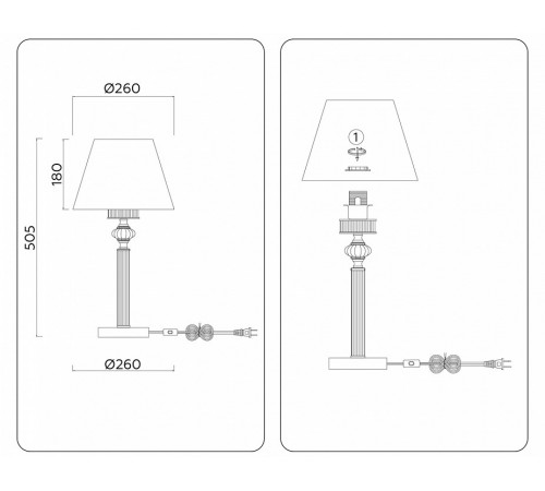 Настольная лампа Ambrella Light High Light Heigh Light LH71007 Настольная лампа Ambrella Light High Light Heigh Light LH71007