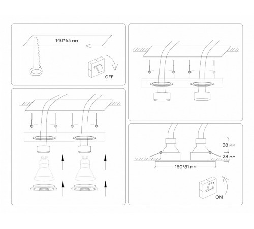 Встраиваемый светильник Ambrella Light Standard Tech TN102460 Встраиваемый светильник Ambrella Light Standard Tech TN102460
