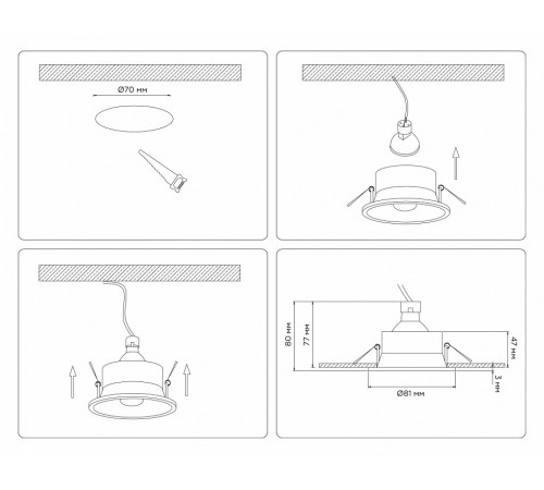 Встраиваемый светильник Ambrella Light Techno spot Technic base TN102805 Встраиваемый светильник Ambrella Light Techno spot Technic base TN102805