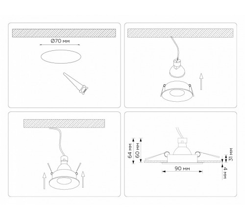 Встраиваемый светильник Ambrella Light Techno spot Technic base TN102808 Встраиваемый светильник Ambrella Light Techno spot Technic base TN102808