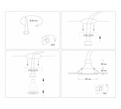 Встраиваемый светильник Ambrella Light IP Protect TN1160 Встраиваемый светильник Ambrella Light IP Protect TN1160