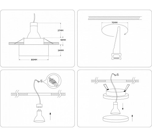 Встраиваемый светильник Ambrella Light Acrylic Frost TN3305 Встраиваемый светильник Ambrella Light Acrylic Frost TN3305
