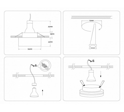 Встраиваемый светильник Ambrella Light Techno Spot TN3322 Встраиваемый светильник Ambrella Light Techno Spot TN3322