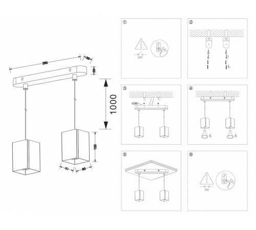 Подвесной светильник Ambrella Light Techno spot TN5133
