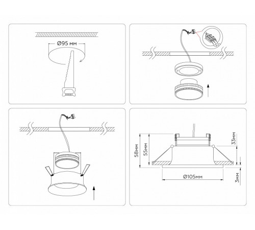 Встраиваемый светильник Ambrella Light Techno spot GX Standard tech TN51810 Встраиваемый светильник Ambrella Light Techno spot GX Standard tech TN51810