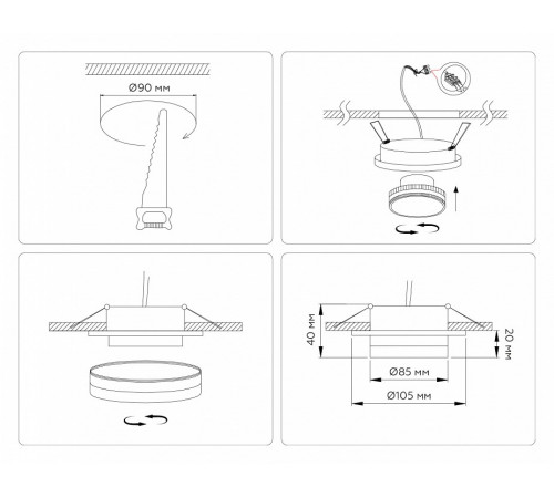 Встраиваемый светильник Ambrella Light Techno spot GX53 Acrylic tech TN5215 Встраиваемый светильник Ambrella Light Techno spot GX53 Acrylic tech TN5215