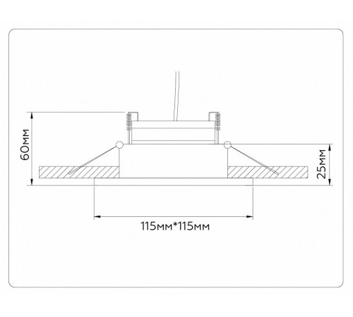 Встраиваемый светильник Ambrella Light GX Standard Tech Techno Spot TN52341