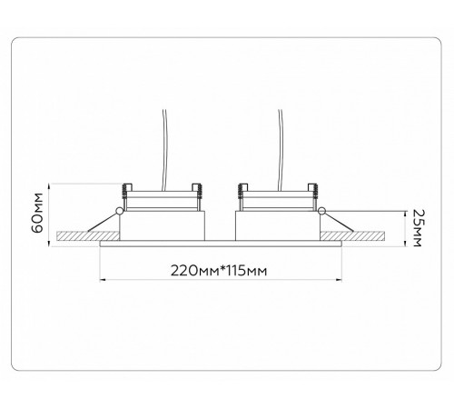 Встраиваемый светильник Ambrella Light GX Standard Tech Techno Spot TN52344