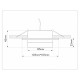 Встраиваемый светильник Ambrella Light GX53 Acrylic Tech Techno Spot TN52421