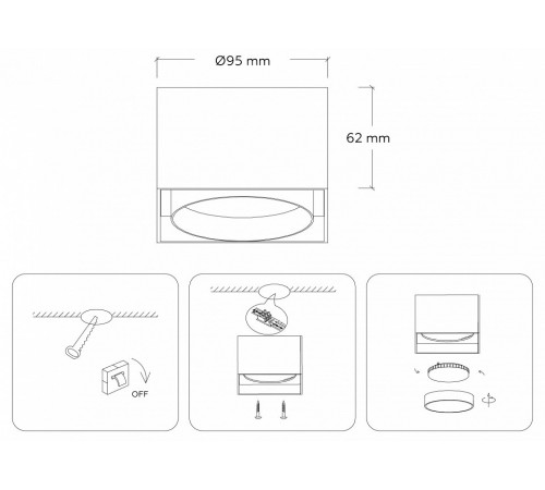 Накладной светильник Ambrella Light GX Standard tech TN70865 Накладной светильник Ambrella Light GX Standard tech TN70865
