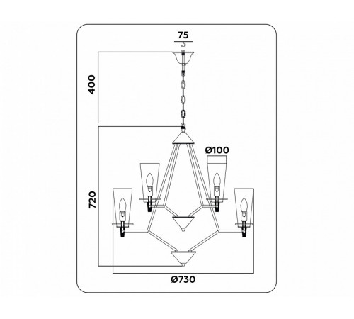 Подвесная люстра Ambrella Light Traditional TR3238