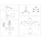 Люстра на штанге Ambrella Light Loft TR83115