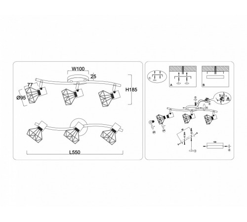 Спот Ambrella Light Loft Traditional TR8657
