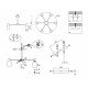 Люстра на штанге Ambrella Light Traditional Modern TR9581