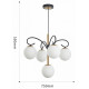 Подвесная люстра Arte Milano Neapolis 273808/4+1 BK/GD