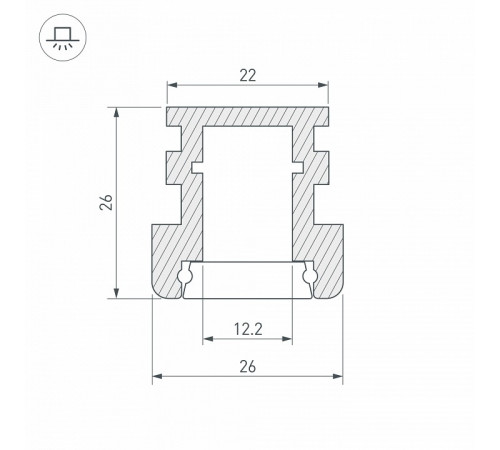 Профиль Arlight HR-F-2000 012091