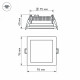 Встраиваемый светодиодный светильник Arlight LT-S96x96WH 6W Day White 014934