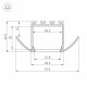 Профиль Arlight PLS-LOCK-H25-FA-2000 ANOD 016444