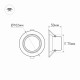 Встраиваемый светодиодный светильник Arlight LTD-70WH 5W Day White 018040