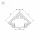 Профиль Arlight PDS45-T-2000 ANOD White 018264