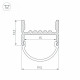 Профиль Arlight ARH-WIDE-H20-2000 ANOD 018859
