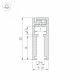 Профиль Arlight KLUS-GLASS-56-2000 ANOD 019193