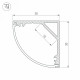 Профиль Arlight SL-KANT-H30-2000 ANOD 019333