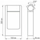 Уличный светодиодный светильник Arlight LGD-Path-Frame-Rotary-H300G-6W Warm3000 020397(1)