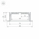 Профиль с экраном Arlight SL-LINIA88-F-2500 ANOD+OPAL 020471