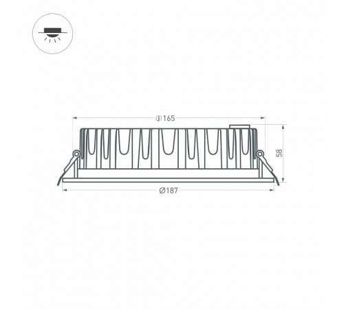 Встраиваемый светодиодный светильник Arlight LTD-187WH-Frost-21W Warm White 021069 Встраиваемый светодиодный светильник Arlight LTD-187WH-Frost-21W Warm White 021069